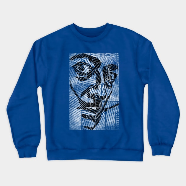 Dali abstract portrait geometric art vintage pop culture Crewneck Sweatshirt by bulografik